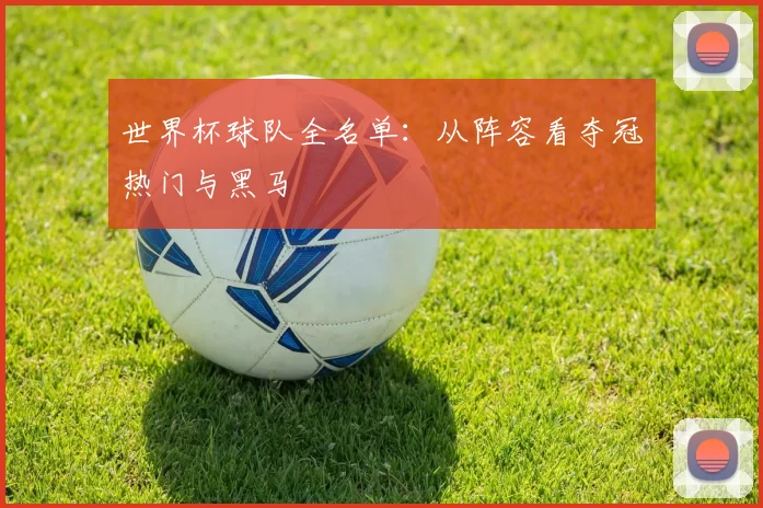世界杯球队全名单:从阵容看夺冠热门与黑马